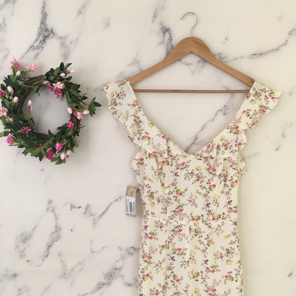 Denim & Supply Ralph Lauren Floral Ruffle Jumpsuit - Picture 6 of 8